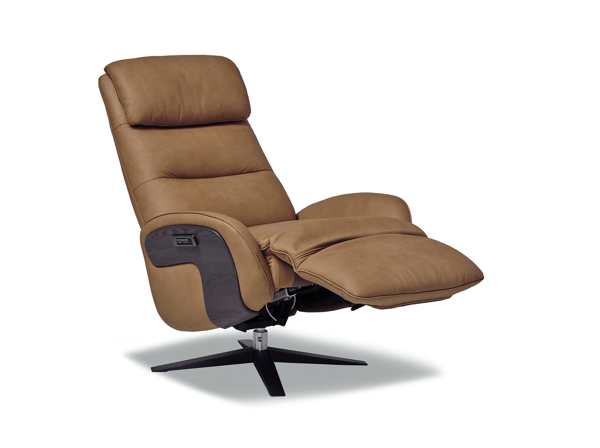 Eris Power Recliner in Havana Rum by Stylus