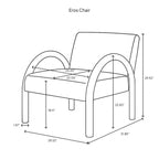 Eros Chair - Shaggy Sand