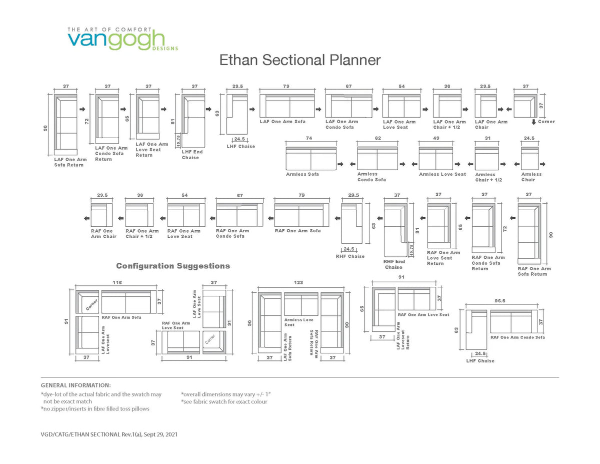 Sectional Design Model Sectionals – Jillian's Design Elements