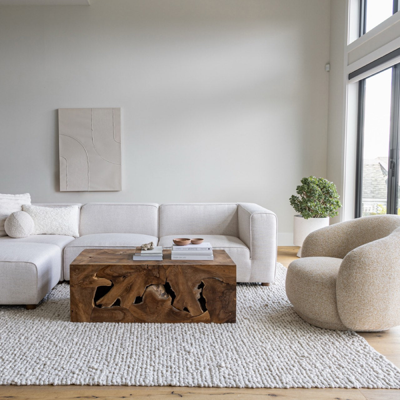 Faith  Sectional - Cream