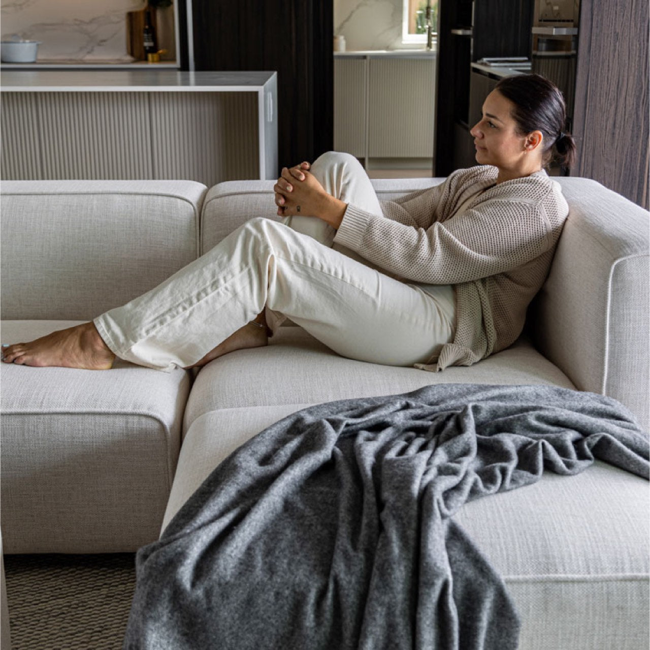 Faith  Sectional - Cream