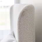 Faye Queen Bed - Off White