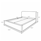 Faye Queen Storage Bed Short - Velvet Fern