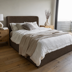 Filly King Bed - Velvet Coffee