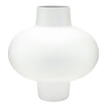 Ivory Metal Orb Vase Medium 6.5"