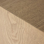 Forest Coffee Ottoman - Cream and Blonde Oak