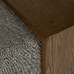 Forest Coffee Ottoman - Pepper and Dark Oak