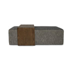Forest Coffee Ottoman - Pepper and Dark Oak