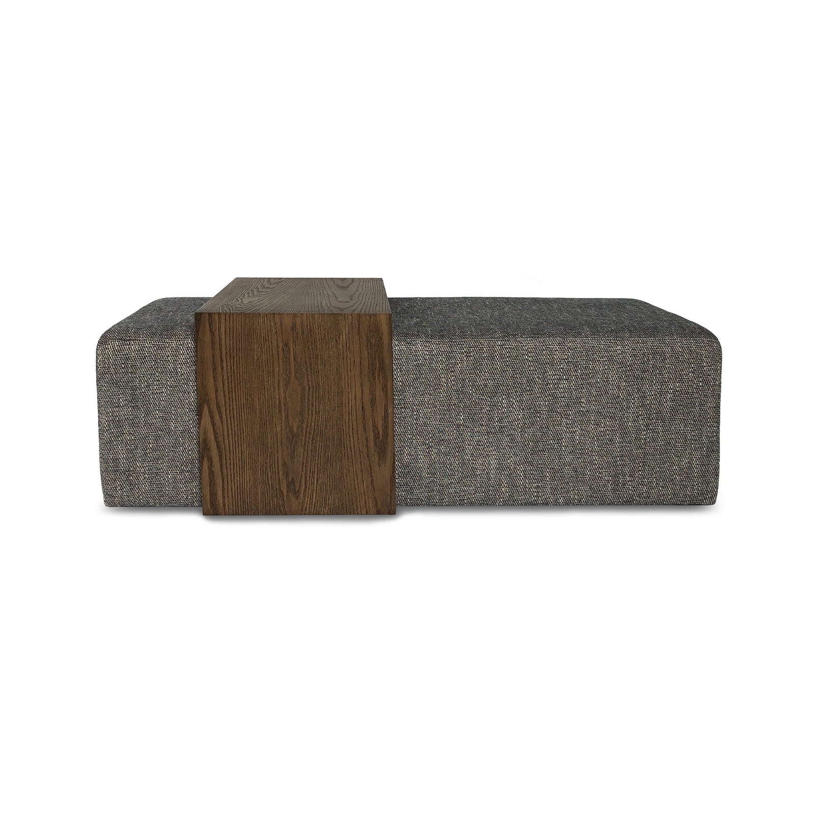 Forest Coffee Ottoman - Pepper and Dark Oak