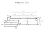 Faith  Sectional - Cream