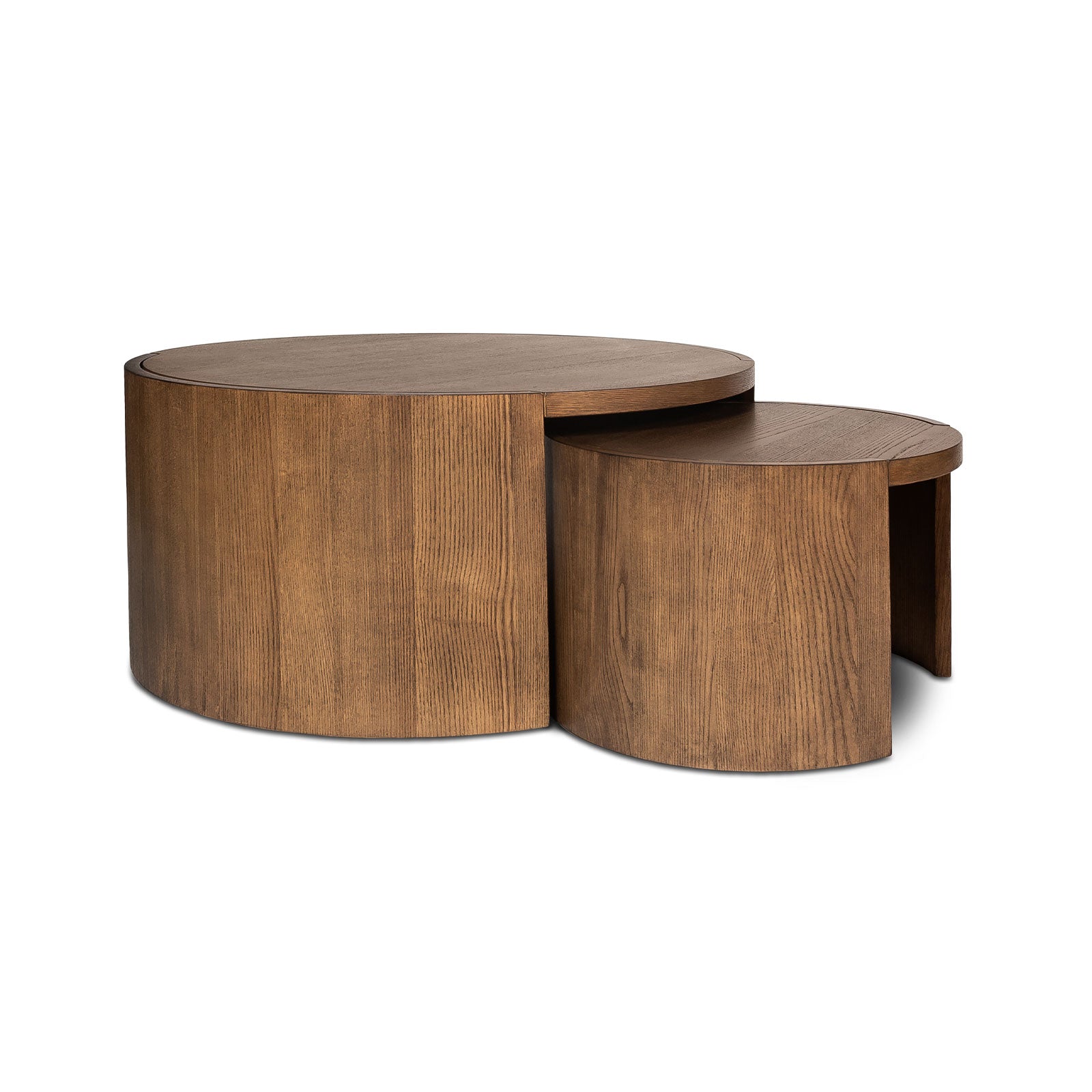 Forma Nesting Coffee Tables (Set of 2) - Smoked Chestnut