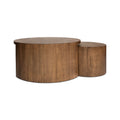 Forma Nesting Coffee Tables (Set of 2) - Smoked Chestnut