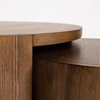 Forma Nesting Coffee Tables (Set of 2) - Smoked Chestnut