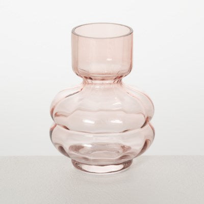 Rose Bubble Vase 6.5"h