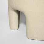 Ginger Ottoman - Velvet Natural