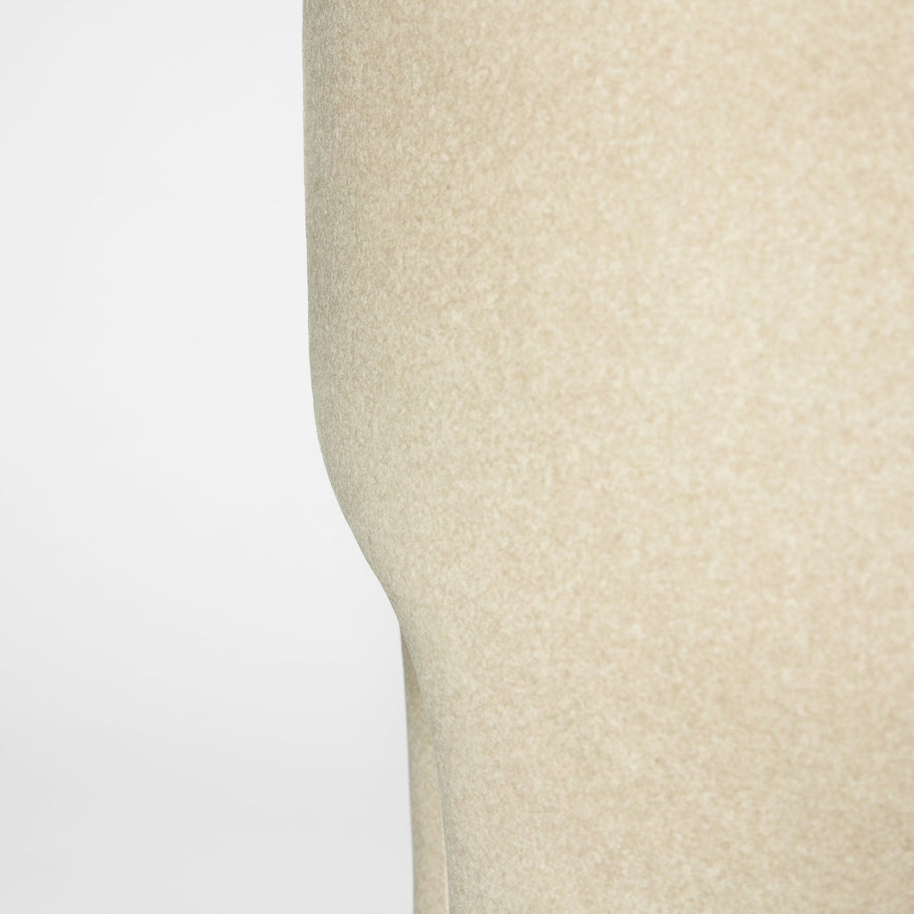 Ginger Ottoman - Velvet Natural