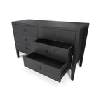 Hara 6 Drawer Dresser - Black