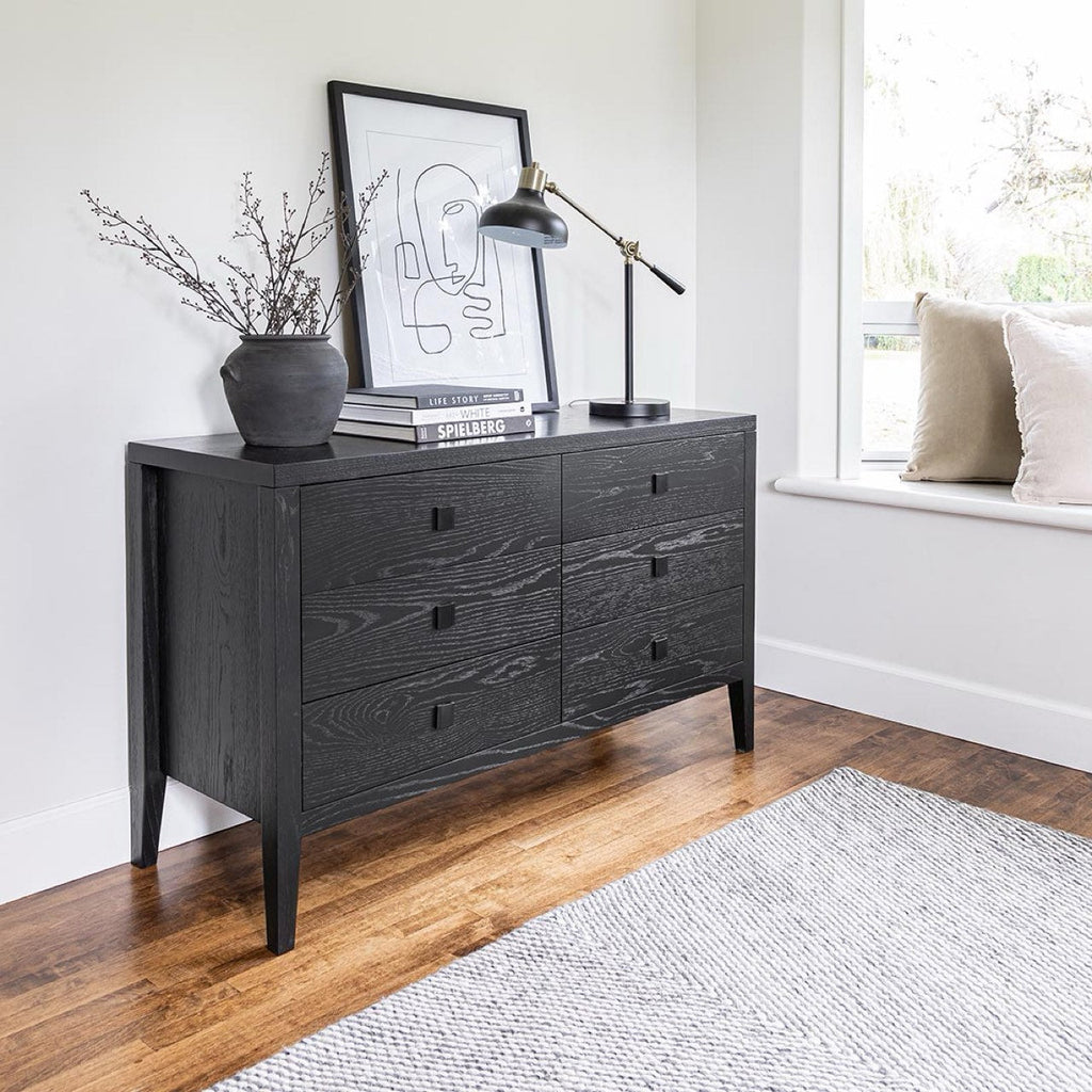 Hara 6 Drawer Dresser - Black