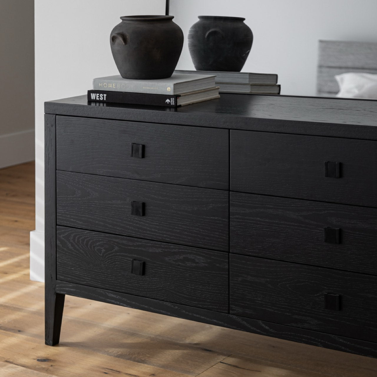 Hara 6 Drawer Dresser - Black
