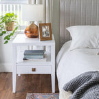 Hara 1 Drawer Accent Table - White