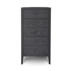 Hara 5 Drawer Tall Dresser - Black