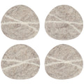 Flint Felted Wool Coasters