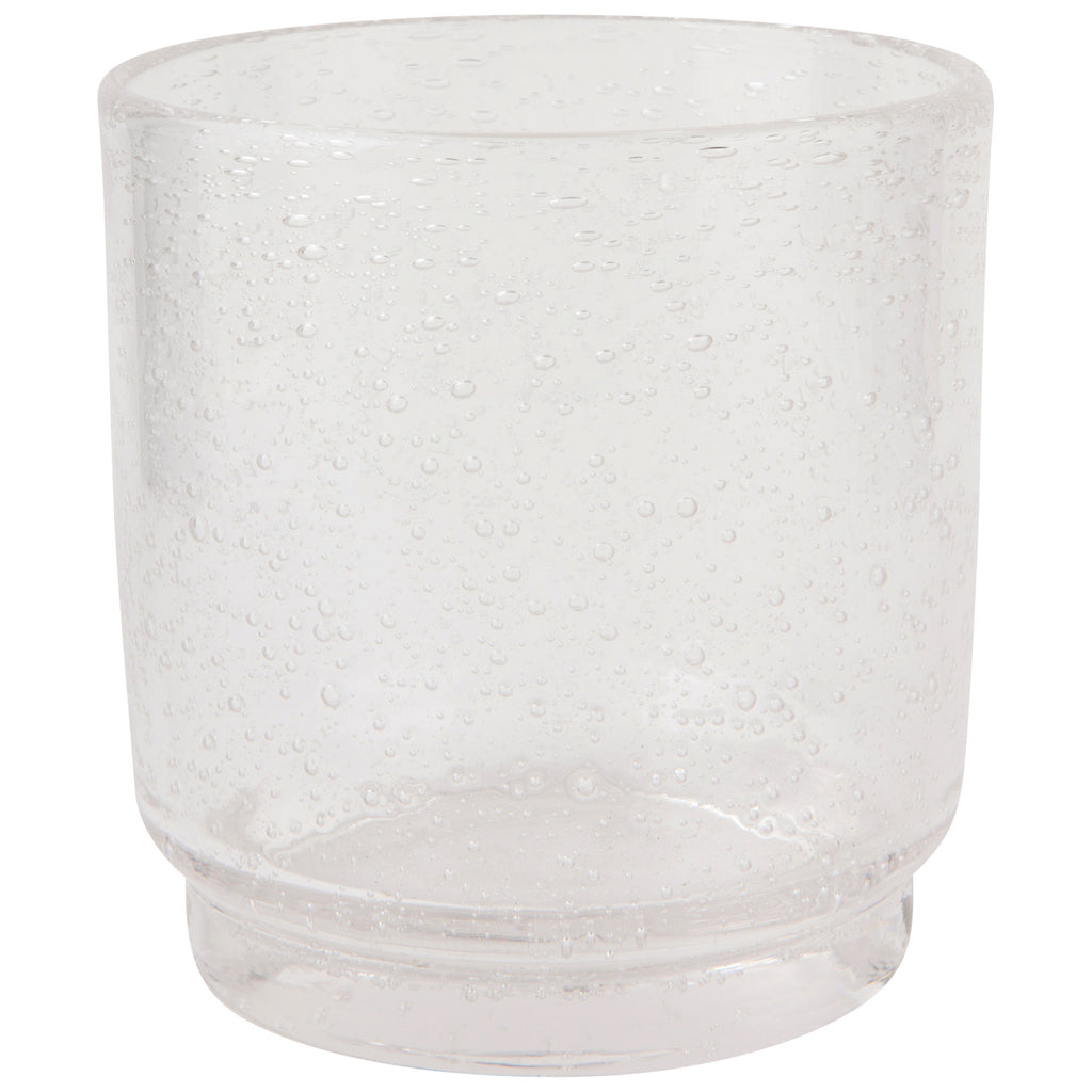 Bubbled Glass 12 oz - Clear Set of 4