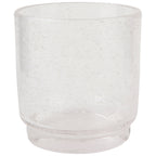 Bubbled Glass 12 oz - Clear Set of 4