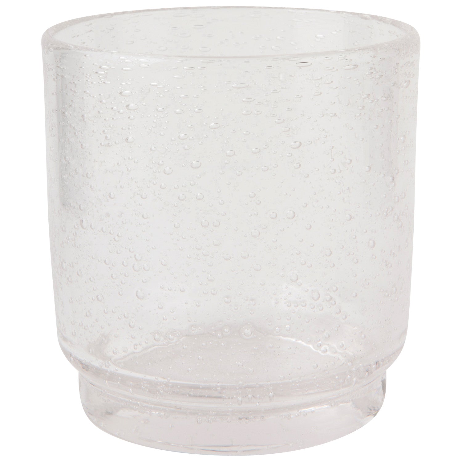 Bubbled Glass 12 oz - Clear Set of 4