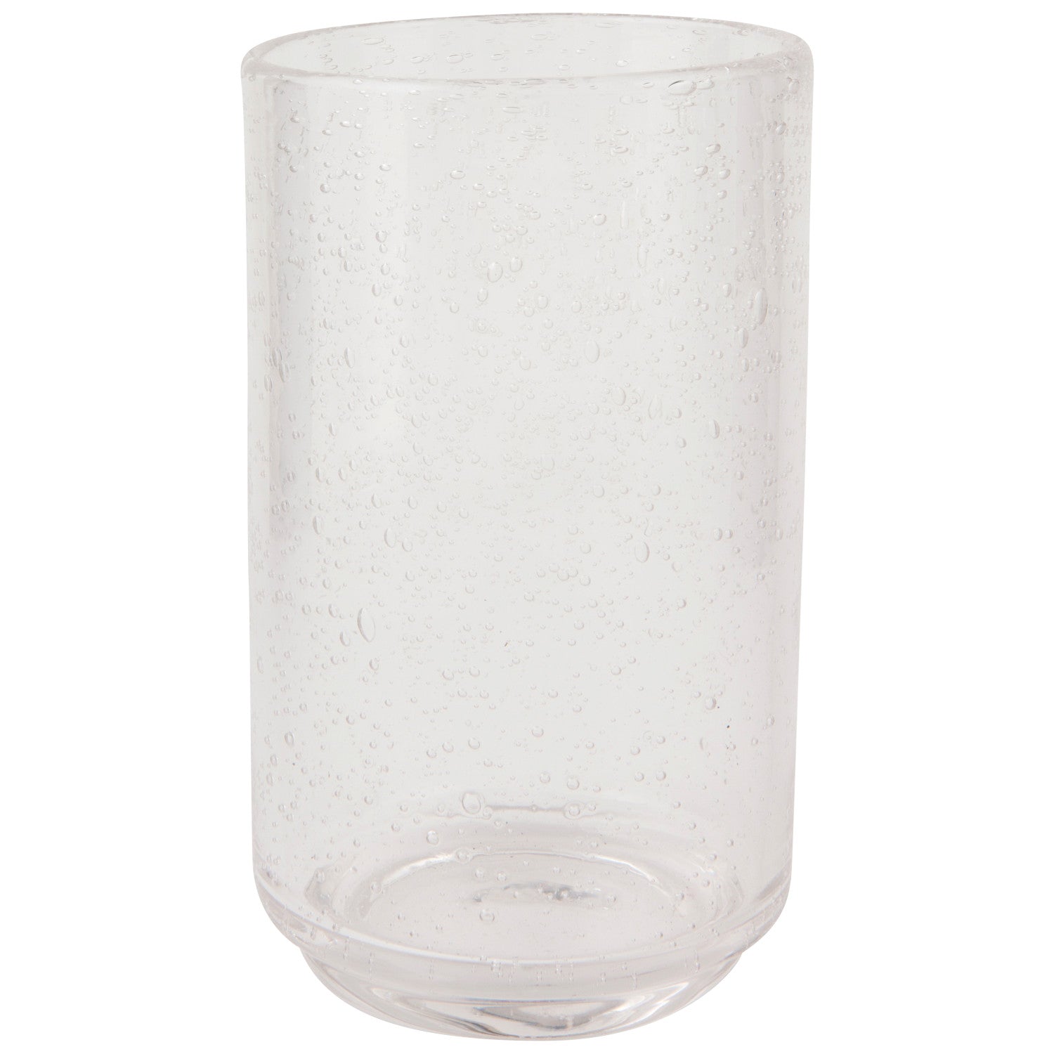 Bubbled Glass 17 oz - Clear Set of 4