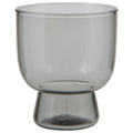 Pedestal Glass 7 oz - Smoke Set of 4