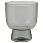 Pedestal Glass 7 oz - Smoke Set of 4