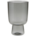 Pedestal Glass 11 oz - Smoke Set of 4