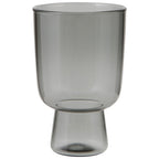 Pedestal Glass 11 oz - Smoke Set of 4