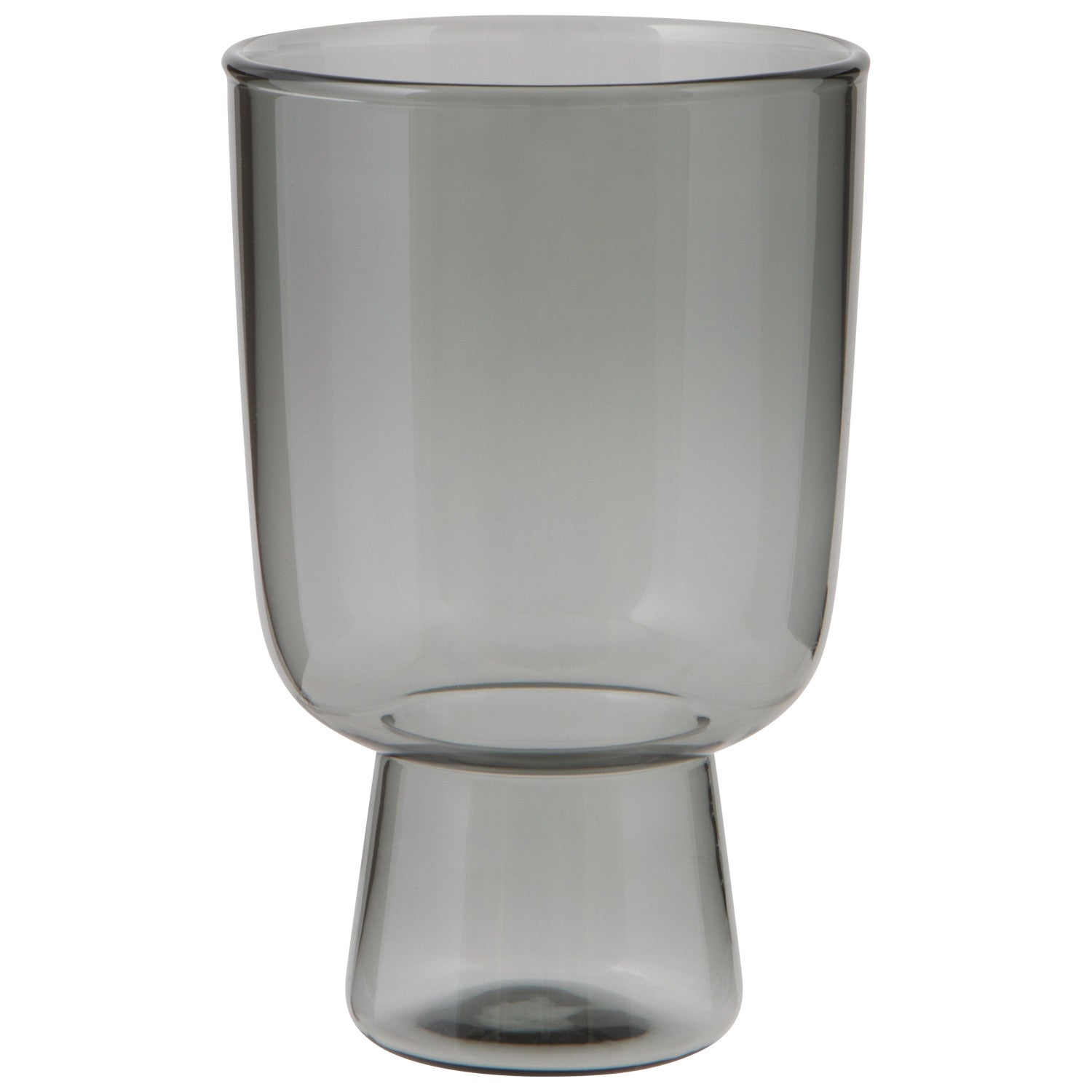 Pedestal Glass 11 oz - Smoke Set of 4