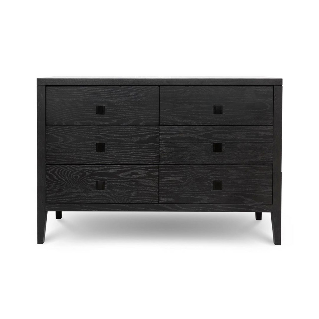 Hara 6 Drawer Dresser Tall - Black