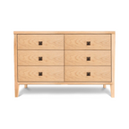 Hara 6 Drawer Dresser Tall - Natural Oak