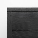 Hara 5 Drawer Tall Dresser - Black