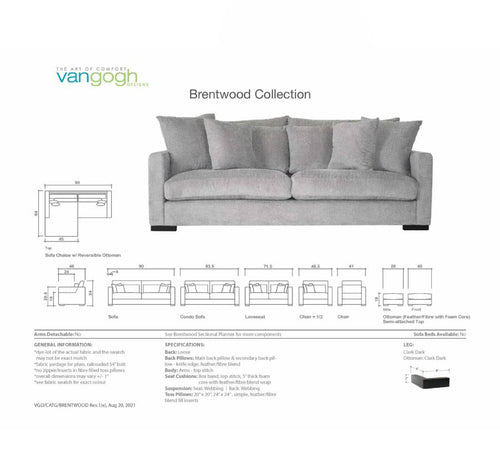 Brentwood Sofa/Sectional