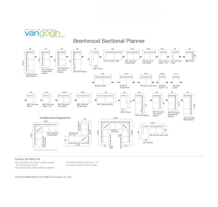 Brentwood Sofa/ Sectional