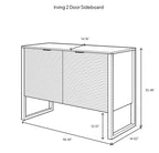 Irving 2 Door Sideboard - Natural