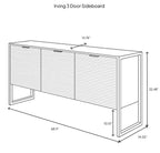 Irving 3 Door Sideboard - Natural