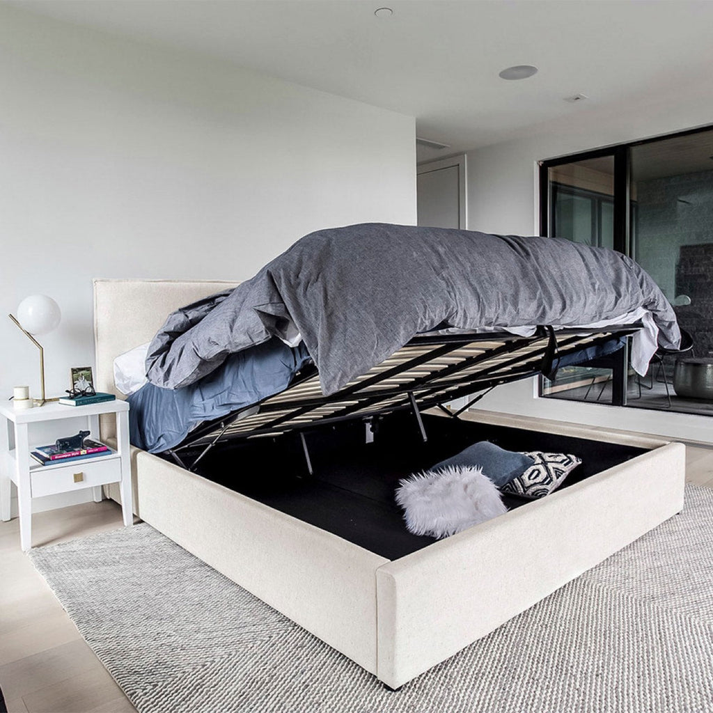Julia Double Storage Bed - Cream