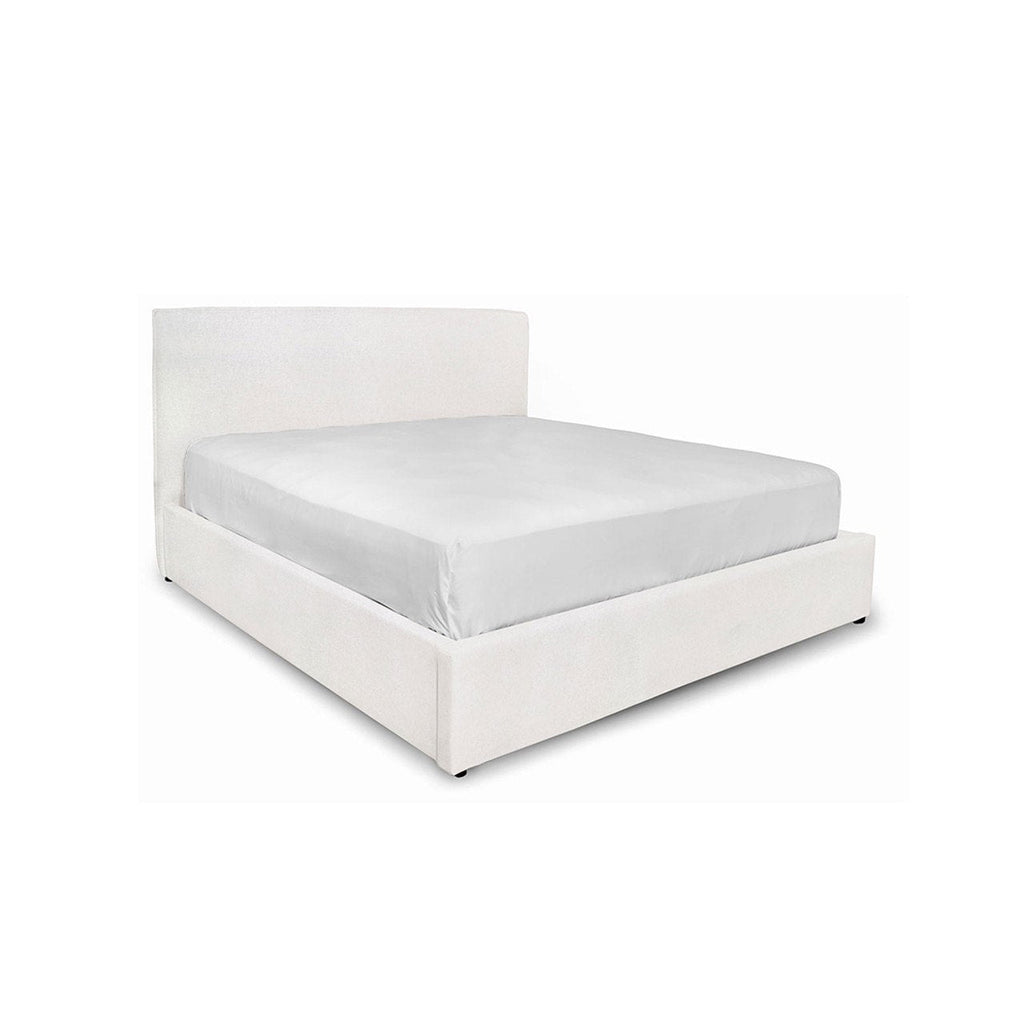 Julia King Storage Bed - Cream