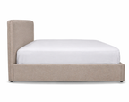 Julia King Bed - Light Fawn