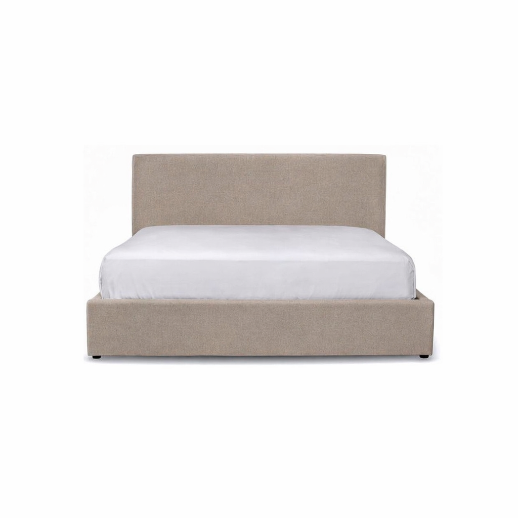 Julia King Bed - Light Fawn