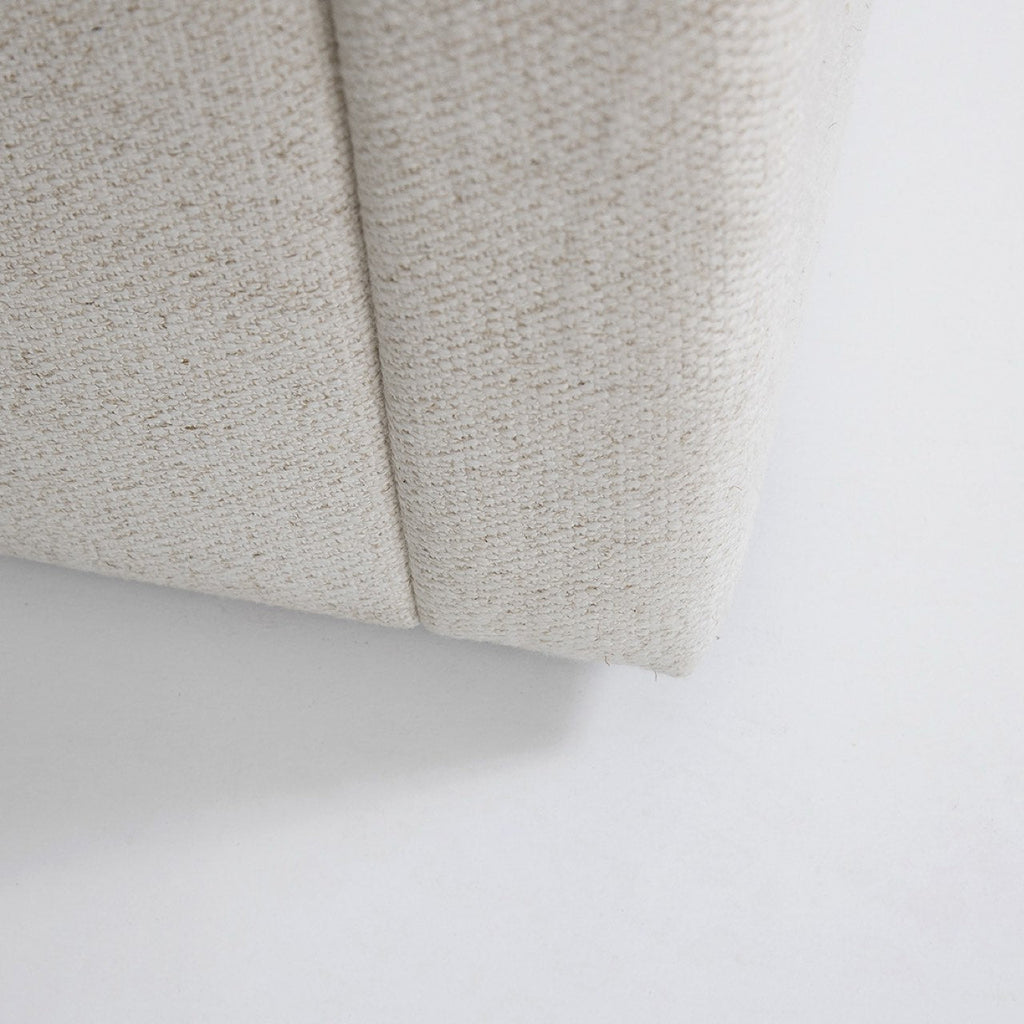 June King Storage Bed - Cream