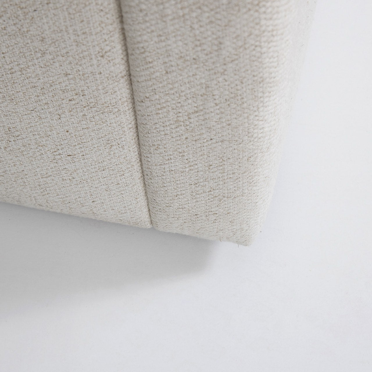 June King Storage Bed - Cream