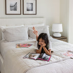 June Double Bed - Cream