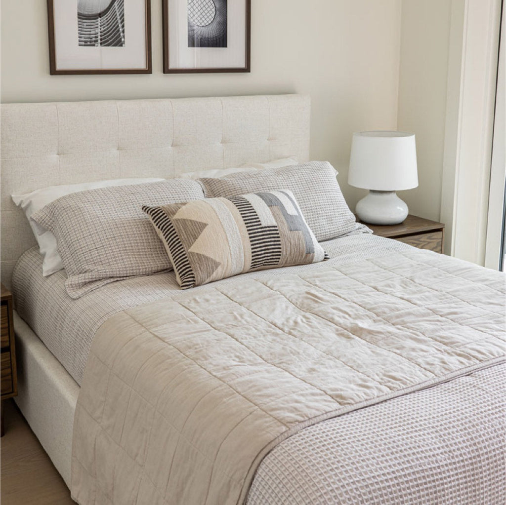 June Queen Bed - Cream